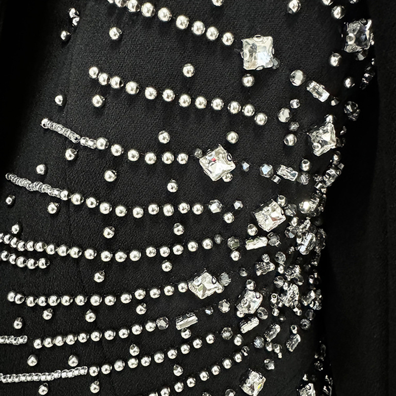Trendy Elegant Beaded Suit Set With Long Pants - Image 4