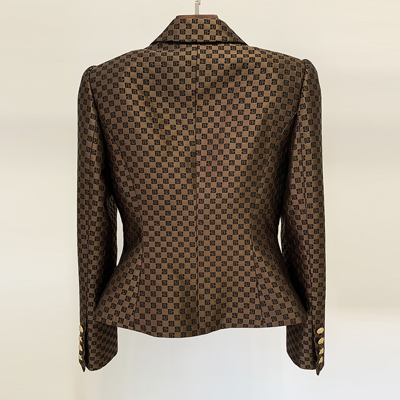 Stylish Lion Double-Breasted Blazer Jacket - Image 2