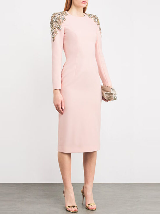 Fashionable Elegant Long Sleeve Sequin Dress