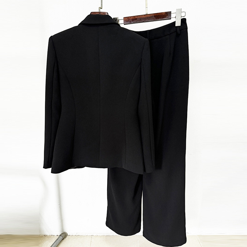 Trendy Elegant Beaded Suit Set With Long Pants - Image 3